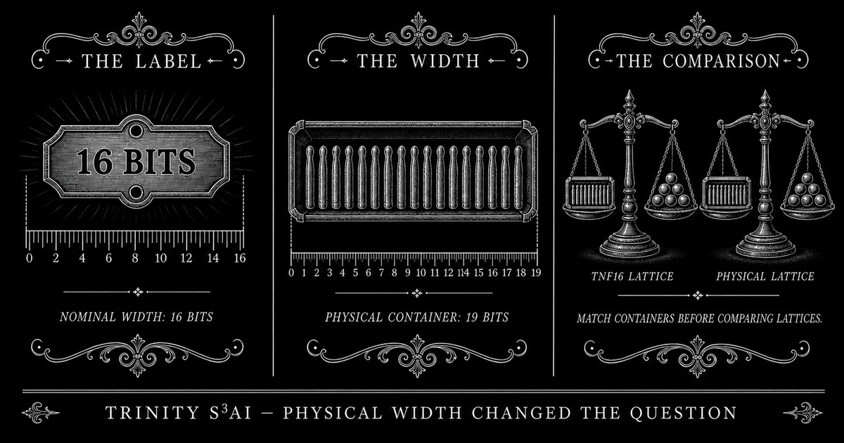 Three-panel engraved illustration for: Physical width changed the question