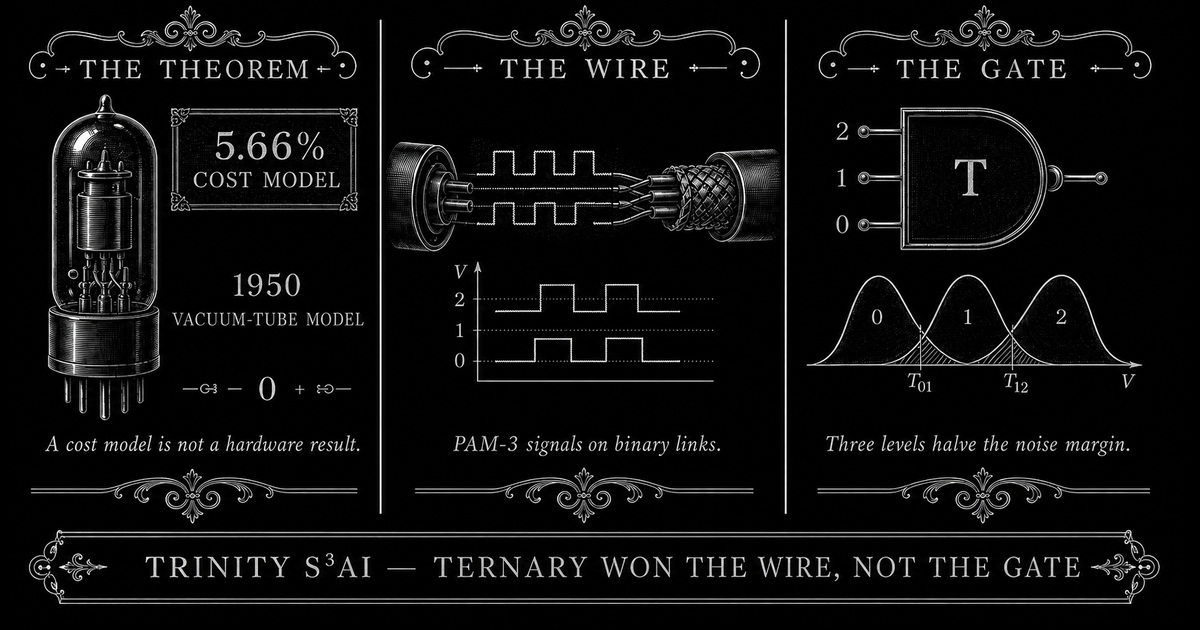 Three-panel engraved illustration for: Ternary won the wire; it did not win the gate