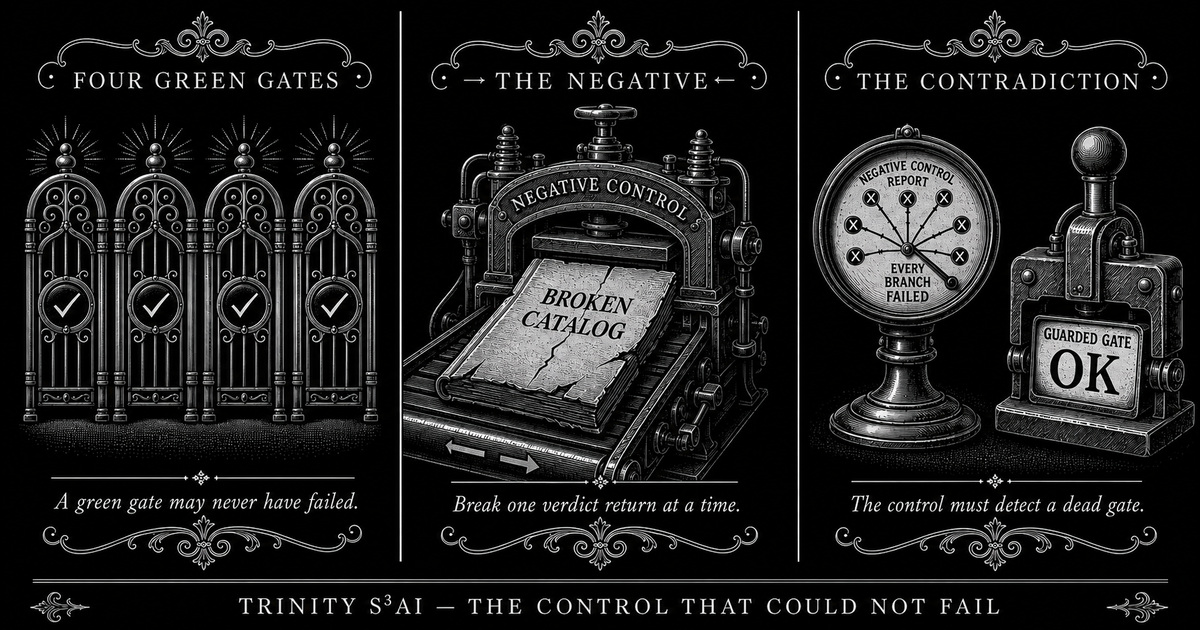 Three-panel engraved illustration for: The control that could not fail