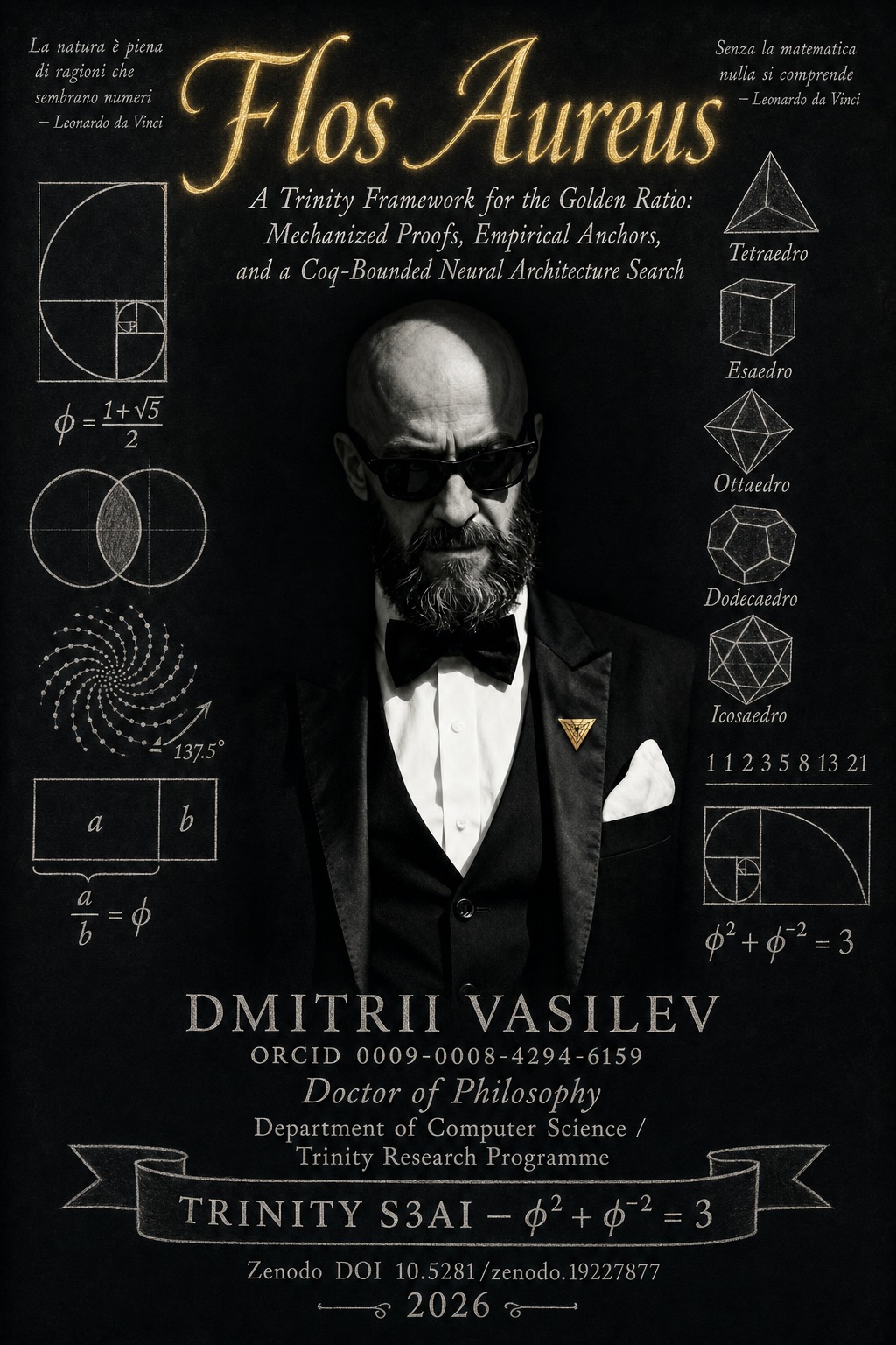 Flos Aureus monograph cover — Dmitrii Vasilev, Doctor of Philosophy, Trinity S3AI