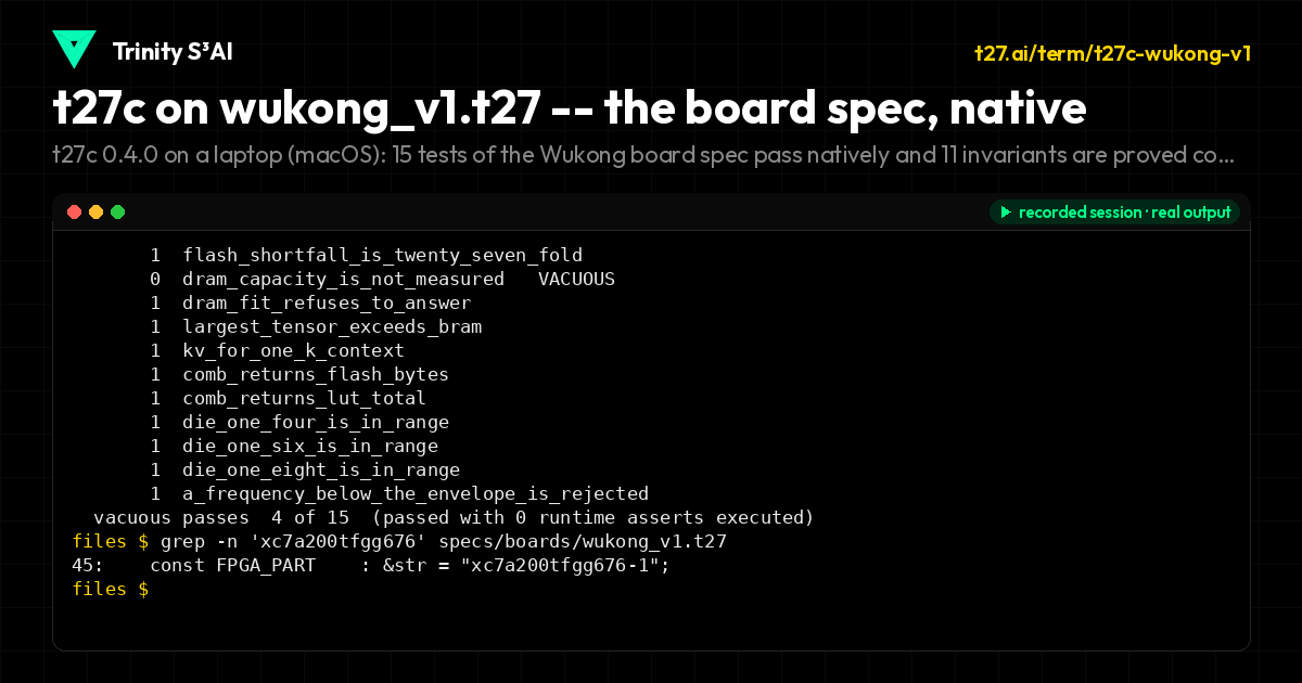 t27c on wukong_v1.t27 -- the board spec, native