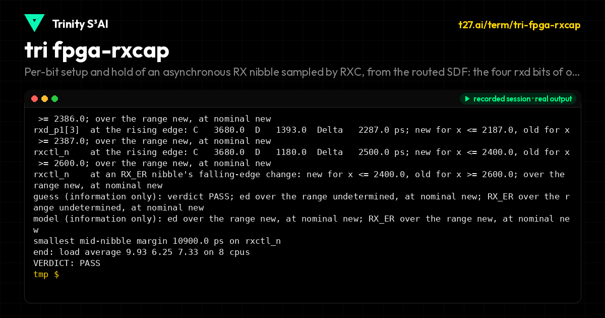 tri fpga-rxcap